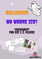Vorschau - Spiele - Wo wohne ich? - Zuordnungsspiel Halloweenversion - Deckblatt