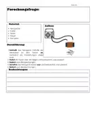 Vorschau - Stundenentwürfe - Die Wirkungsweise eines Elektromagneten - Deckblatt