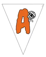 anteprima - Altro tipo di materiale - BANDIERINE di HALLOWEEN (colori - bianco e nero). - Pagina 2