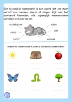 Voorbeeld - Bijvoeglijk naamwoord (groep 5-7) - Pagina 1