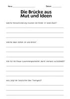 Vorschau - Arbeitsblätter - Teamgeist & Gemeinschaft Kurzgeschichten mit Fragen - Seite 2