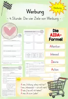 Vorschau - Stundenentwürfe - Werbung: 4.Stunde - Die vier Ziele von Werbung - Deckblatt
