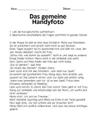 Vorschau - Arbeitsblätter - Mobbing Kurzgeschichten mit Fragen - Seite 3