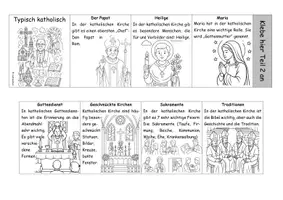 Vorschau - Arbeitsblätter - Leporello: Typisch katholisch (3fach differenziert) - Deckblatt