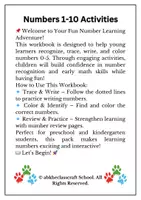 Aperçu - Apprentissages en autonomie - Numbers Practice Preschool Math Activities Handwriting - Page 3