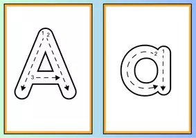 Aperçu - Apprentissages en autonomie - alphabet tracing flashcards +26 Printable Cards - Page 2