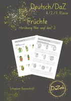 Vorschau - Unterrichtsreihen - Hörübung Früchte Wer sagt das 2 - Deckblatt