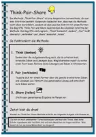 Vorschau - Arbeitsblätter - Methodentraining "Think-Pair-Share-Methode" mit Lerntext und Praxisübung - Seite 1