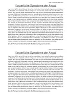 Vorschau - Arbeitsblätter - AB Angst - körperliche Reaktionen - Seite 1