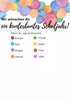 Vorschau - Mal- und Bastelvorlagen - Ein kleines Geschenk zum Schuljahresbeginn - Schokolinsen - Seite 1