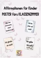 Vorschau - Poster - Affirmationen für SchülerInnen/Poster fürs Klassenzimmer - Deckblatt