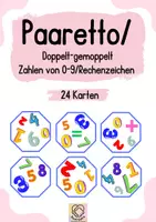 Vorschau - Bildkarten - Paaretto / Doppel-gemoppelt Zahlen 0-9 + Rechenzeichen - Deckblatt