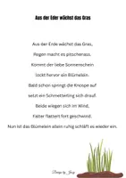 Vorschau - Text - Fingerspiele Frühling - Seite 1