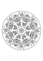 Vorschau - Mal- und Bastelvorlagen - Mandalas Weihnachten, Ausmalvorlagen - Seite 3