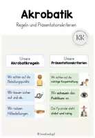 Vorschau - Merkblätter - Akrobatikregeln - Pyramidenbau - Sportunterricht - Deckblatt