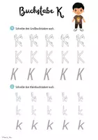 Vorschau - Arbeitsblätter - Buchstaben Kk schreiben lernen - Seite 3