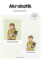 Vorschau - Bildkarten - Akrobatik - Sicherheitschef*in - Sicherheitsexpert*in - Deckblatt
