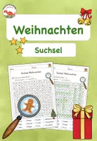 Vorschau - Arbeitsblätter - Suchsel Weihnachten - Deckblatt
