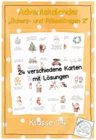 Vorschau - Aufgabenkarten - Adventskalender - Scherz- und Rätselfragen 2 - Deckblatt