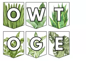Vorschau - Mal- und Bastelvorlagen - Lets grow together - Türdeko Klassenzimmer - Seite 2