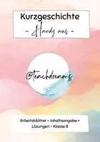 Vorschau - Arbeitsblätter - Kurzgeschichte „Handy aus!“ – Übungsmaterial - Deckblatt