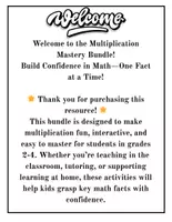 Aperçu - Apprentissages en autonomie - Interactive Multiplication Tables Practice for Grades 2-4 - Page 1