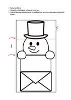 Vorschau - Mal- und Bastelvorlagen - Weihnachten basteln - Faltkarte Weihnachten - Folding surprise - Seite 1