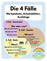 Vorschau - Arbeitsblätter - Die 4 Fälle: Arbeitsblatt und Merkblätter - Deckblatt