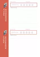 Vorschau - Arbeitsblätter - Philo Rezension - Deckblatt