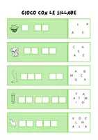 anteprima - Esercizi - Gioco con le sillabe - Pagina 1