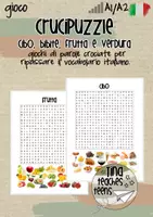 anteprima - Giochi - Crucipuzzle cibo e bevande | italiano per stranieri - Pagina di copertina
