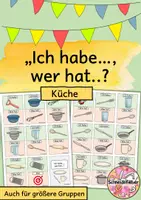 Vorschau - Spiele - Ich habe, wer hat, Spiel, Küche, Wortschatz - Deckblatt