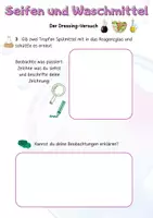Vorschau - Arbeitsblätter - Seifen & Waschmittel: Experimente, Arbeitsblätter & Erklärbilder (Klasse 7-10) - Seite 2