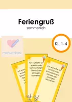 Vorschau - Bildkarten - Feriengruß sommerlich - Deckblatt