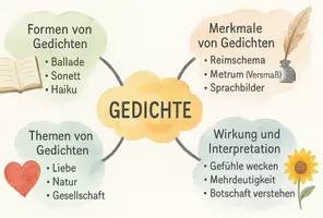 Vorschau - Arbeitsblätter - Arbeitsblatt zum Thema "Gedicht" + Onlineübung & MP3 + Mindmap + Infografik - Seite 3