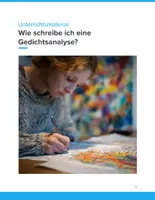 Vorschau - Unterrichtsreihen - Gedichtanalyse schreiben – Unterrichtseinheit Klasse 5–9 - Deckblatt