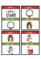 Vista previa - Juegos / Gamificación - Christmas vocabulary: I have...who has...? - página 3