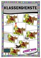 Vorschau - Bildkarten - Klassendienste - Deckblatt