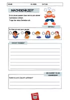 Vorschau - Arbeitsblätter - Nachdenkzeit / Gefühle erkennen & beschreiben - Deckblatt