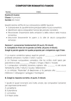 anteprima - Compiti in classe/Test - Compositori romantici famosi (esame) - Pagina 1
