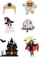 Vorschau - Arbeitsblätter - Halloween Suchspiel - Seite 1