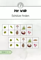 Vorschau - Arbeitsblätter - Wald Schatzsuche mit dem Eierkarton - Deckblatt