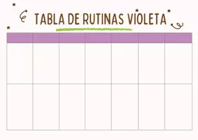 Vista previa - Tarjetas / Manipulativos - Tabla de rutinas. - página 1