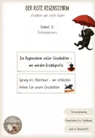 Vorschau - Stundenentwürfe - Der rote Regenschirm - Erzählen am roten Faden (Einheit 3) - mit Schulhundbezug - Deckblatt