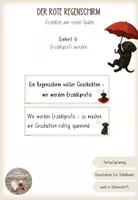 Vorschau - Stundenentwürfe - Der rote Regenschirm - Erzählprofi werden (Einheit 6) - mit Schulhundbezug - Deckblatt