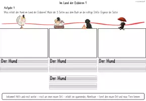 Vorschau - Stundenentwürfe - Der rote Regenschirm - Erzählen am roten Faden (Einheiten 9 & 10) - mit Schulhundbezug - Seite 2