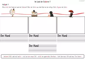 Vorschau - Stundenentwürfe - Der rote Regenschirm - Erzählen am roten Faden (Einheiten 9 & 10) - mit Schulhundbezug - Seite 3