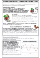 Vorschau - Arbeitsblätter - PHYSIK - Wie entsteht Strom? – Generator und Induktion - Seite 1