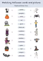 Vorschau - Arbeitsblätter - Halloween - Arbeitsblätter Englisch - Seite 1