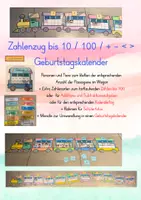 Vorschau - Spiele - Zahlenzug bis 10-100-Geburtstagskalender - Deckblatt